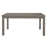 ZUN Weathered Gray Finish Rustic Style Dining Table Melamine Top 1pc Transitional Framing Wooden B011P146399