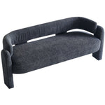 ZUN 75.59" Wide Boucle Upholstery Modern Sofa for Living Room Dark Grey W579125479