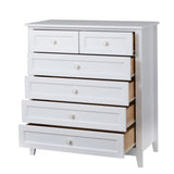 ZUN Solid Wood spray-painted drawer dresser bar,buffetware cabinet lockers buffet server console W679103302