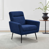 ZUN Mid Century Modern Upholstered Fabric Accent Chair, Living Room, Bedroom Leisure Single Sofa Chair W141781379