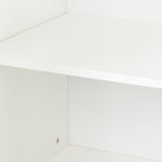ZUN Cabinet with 4 Doors and 4 open shelgves,Freestanding Sideboard Storage Entryway Floor W33164268
