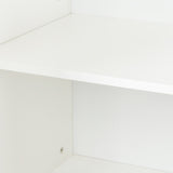 ZUN Cabinet with 4 Doors and 4 open shelgves,Freestanding Sideboard Storage Entryway Floor W33164268