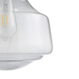 ZUN Elm Bell-Shaped Glass Pendant B03595701
