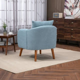 ZUN COOLMORE Wood Frame Armchair, Modern Accent Chair Lounge Chair for Living Room W395132099