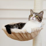 ZUN Modern Wooden Cat Tree Multi-Level Cat Tower With Fully Sisal Covering Scratching Posts, Deluxe 56577004