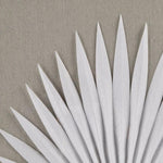 ZUN Framed Rice Paper Palm Leaves 3-piece Shadowbox Wall Decor Set B03598810