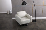 ZUN Modern Linen Swivel Accent Chair ,Comfy Armchair with 360 Degree Swiveling for Living Room, Bedroom, W136194672