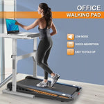 ZUN Under Desk Walking Pad, Treadmill 8% Incline 2.5HP 280LBS with Remote Control W136255630