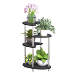 ZUN 4Tier Metal Plant Stand Foldable Tall Plant Holder Iron Art Corner Plant Display Rack Indoor Outdoor W2181P147792