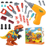 ZUN Take Apart Dinosaur Toys for Kids Toys Toolbox Construction Building with Electric 26848191