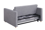 ZUN 3 in 1 Sleeper Sofa Couch Bed, Small Teddy Convertible Loveseat Futon Sofa Pull out Bed, Adjustable W1420111778