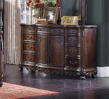 ZUN Cherry Finish Formal Bedroom Furniture 1pc Dresser w 9x Drawers Bottom Cabinet Adjustable Shelf B011104402