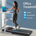 ZUN Under Desk Treadmill Machine 300 LB Capacity Walking Pad for Home Office W136255628