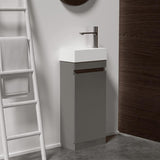 ZUN Laura 18" Small Bathroom Vanity with Sink, Freestanding Bathroom Vanity for Modern Bathroom, W1865108984