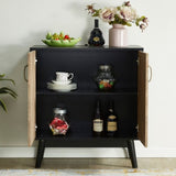 ZUN JaydenMax Modern Buffet Storage Cabinet, Sideboard Buffet Cabinet with Doors and Storage Shelves for W965141567