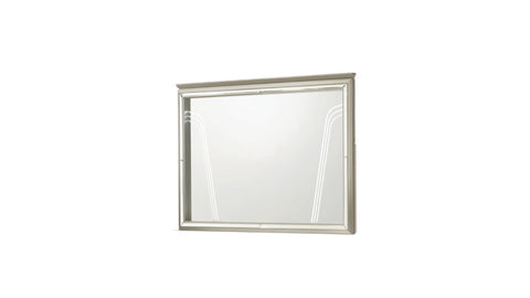 ZUN Samantha Modern Style Mirror Made with Wood & LED-Edge Frame B009130151
