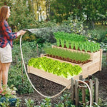 ZUN 48.6 x 48.6 x 21in Raised Garden Bed Horticulture Outdoor Elevated Flower Box Tiered Garden Bed W1422137077