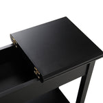 ZUN Flip Top End Table Narrow Side Table with Storage Shelf W2181P147439