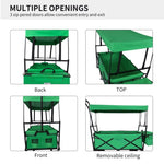 ZUN Outdoor Garden Park Utility kids wagon portable beach trolley cart camping foldable folding wagon W321115013