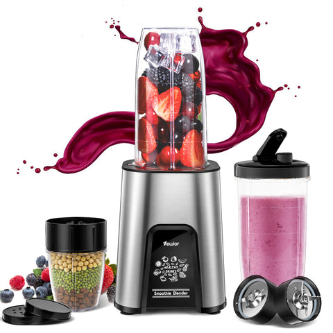 ZUN VEWIOR 1000W Smoothie Blender for Shakes and Smoothies, 11 Pieces Personal Blender for Kitchen, 77071623