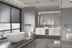 ZUN 84in. W x48 in. H Metal Framed Bathroom for Wall, X Inch Rectangle, Bathroom Vanity W1272101958