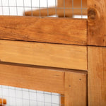ZUN Outdoor Cat Enclosure, Large Wood Cat Cage with Sunlight Top Panel, Perches, Sleeping Boxes, Pet W2181P152977
