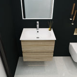 ZUN 24" Bathroom Vanity With Gel Basin Top W99965570