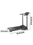 ZUN Folding Treadmill for Home Workout, Electric Walking Treadmill Machine 12 Preset or Adjustable W1532103614