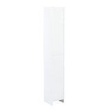 ZUN White Bathroom Storage Cabinet with Shelf Narrow Corner Organizer Floor Standing W1314130139