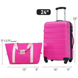 ZUN Hardshell Luggage Sets 24inches + Bag Spinner Suitcase with TSA Lock Lightweight PP309432AAH