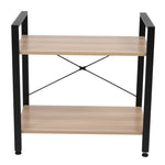 ZUN Bookshelf 2 Tier Bookcase, Modern Narrow Book Shelf and Book Case, Industrial Wood Shelving Unit for 92667638