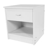 ZUN 2pcs Night Stands with Drawer White 75954387