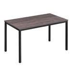 ZUN 55.1'' Dining Table - Walnut color table top with black leg W131472134