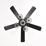 ZUN 52 Inch Crystal Chandelier Fan with Lights and Remote Control, Modern Ceiling Fan with Dual Finish W1592P152753