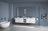 ZUN 84in. W x48 in. H Metal Framed Bathroom for Wall, X Inch Rectangle, Bathroom Vanity W1272101957