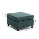 ZUN Single Movable Ottoman for Modular Sectional Sofa Couch Without Storage Function, Ottoman Cushion W1439118809