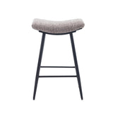 ZUN Bar Stools Set of 2 Armless Counter Low Bar Stools Without Back Modern Linen fabric Breakfast Stools W1439125939