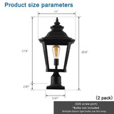 ZUN Outdoor Glass Column Headlights W1340P143683