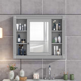 ZUN 35'' x 28'' Wall Mounted Bathroom Storage, Modern Bathroom Wall with Mirror, Mirror WF305081AAE