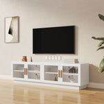 ZUN 70.87" TV Stand , Modern TV Cabinet & Entertainment Center with Shelves, Wood Storage Cabinet for W1778123909