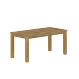 ZUN Albany 63 Inches Solid Wood Dining Table for 6, Small Kitchen Table, Dinner Table, Breakfast Table B03778718