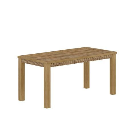 ZUN Albany 63 Inches Solid Wood Dining Table for 6, Small Kitchen Table, Dinner Table, Breakfast Table B03778718