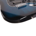 ZUN GST Stylish Electric Guitar Kit with Black Pickguard Dark Blue 57781878