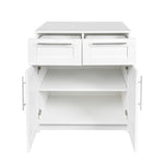 ZUN Stackable Storage Cabinet, 31.5" Wx23.62 "D x 35.43 "H, White W33167279