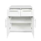 ZUN Stackable Storage Cabinet, 31.5" Wx23.62 "D x 35.43 "H, White W33167279