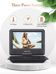 ZUN DBPOWER 11.5" Portable DVD Player, 5-Hour Built-in Rechargeable Battery, 9" Swivel Screen, Support 72293408