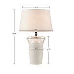 ZUN Ceramic Table Lamp with Handles B03596577