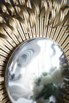 ZUN 27" in Sunburst Design Wall Mirror Decorative Golden Finish for Entryway, Modern Living room W2078124329