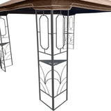 ZUN 13x10 Outdoor Patio Gazebo Canopy Tent With Ventilated Double Roof And Mosquito net W419104366