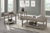 ZUN Transitional 3pc Table Set Occasional Tables Living Room Furniture 1x Coffee Table And 2x End Tables B011P146560